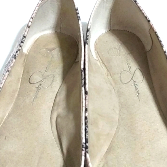 JESSICA SIMPSON ANIMAL PRINT BALLERINA FLATS SiZE 7 - Picture 4 of 10